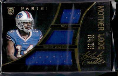 Sammy Watkins #7 Football Cards 2014 Panini Black Gold Mother Lode Triple Jersey