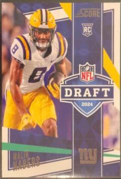 Malik Nabers #6 Football Cards 2024 Panini Score NFL Draft