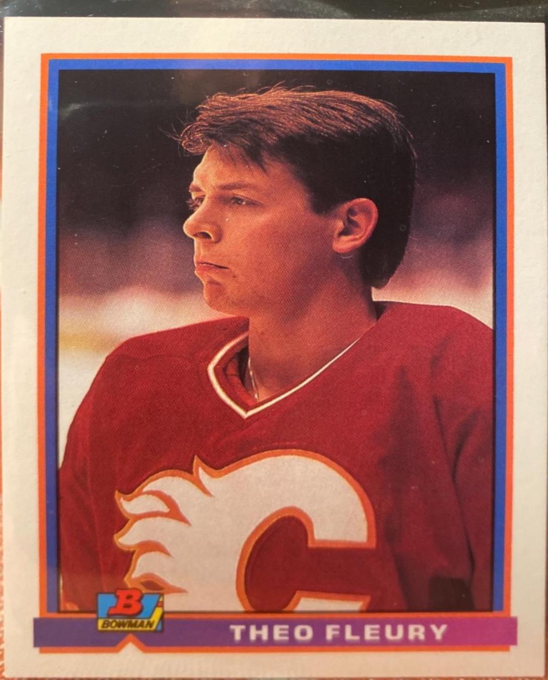 Theo Fleury #270 Hockey Cards 1991 Bowman