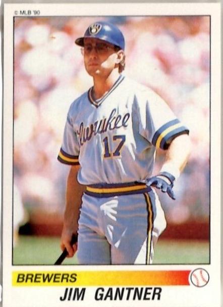 Jim Gantner #94 Baseball Cards 1990 Panini Stickers
