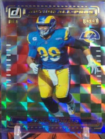 Aaron Donald #AP-16 Football Cards 2022 Panini Donruss Action All Pros