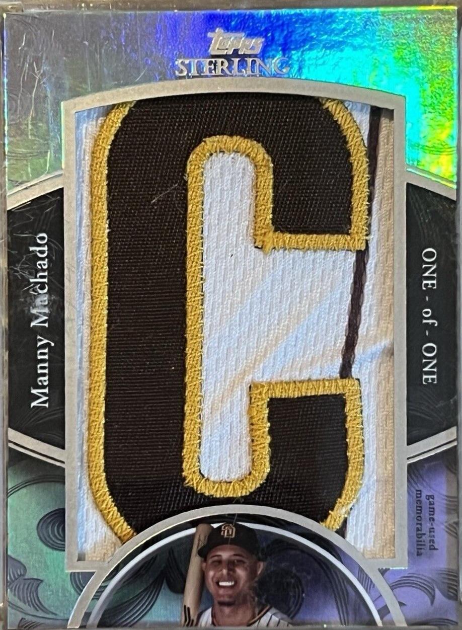 Manny Machado #SJLP-MM Baseball Cards 2024 Topps Sterling Jersey Letter Patch