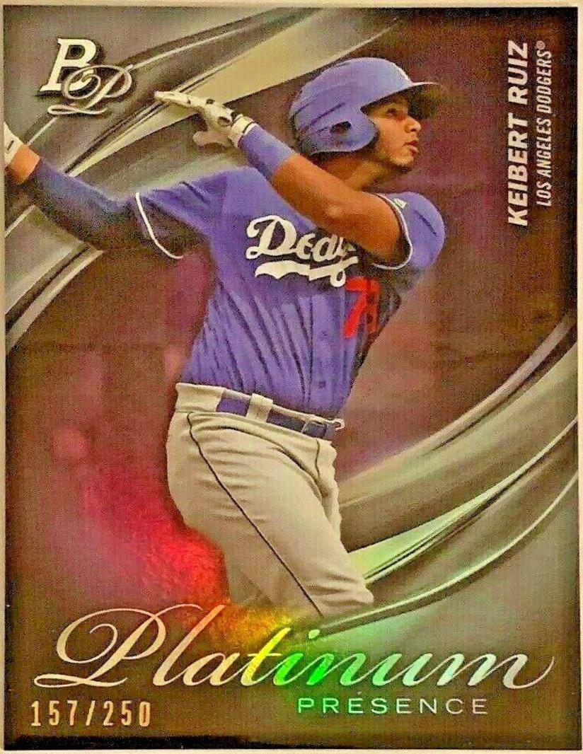 Keibert Ruiz #PP-13 Baseball Cards 2019 Bowman Platinum Presence