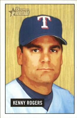 Kenny Rogers #143 Baseball Cards 2005 Bowman Heritage