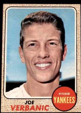 Joe Verbanic #29 Baseball Cards 1968 O Pee Chee