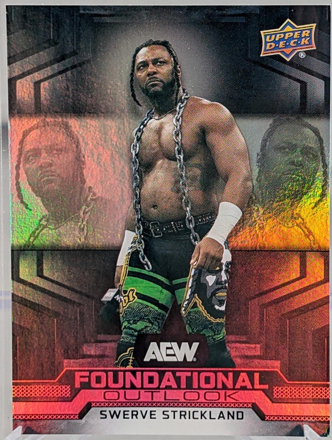 Swerve Strickland #FO-16 Wrestling Cards 2025 Upper Deck AEW Foundational Outlook