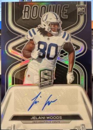 Jelani Woods #28 2022 Panini Spectra Football Rookie Autographs