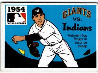 1954 Giants, Indians