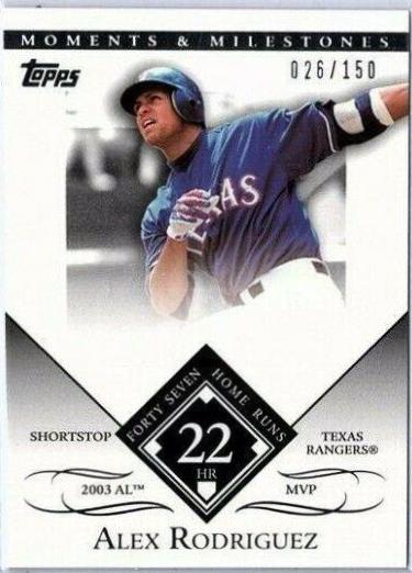 Alex Rodriguez #27 2007 Topps Moments & Milestones Baseball