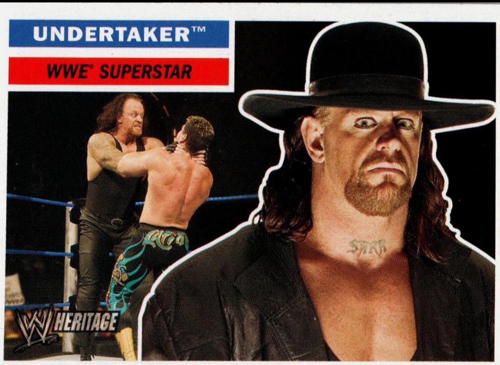 Undertaker #53 Wrestling Cards 2005 Topps Heritage WWE