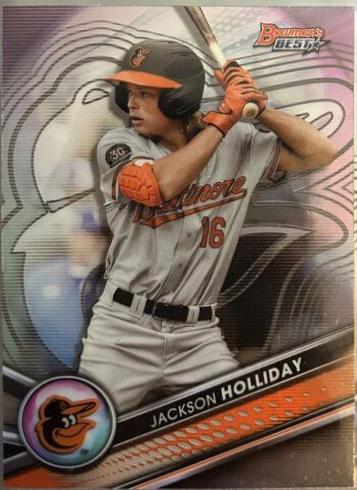 Jackson Holliday #TP-2 Baseball Cards 2022 Bowman's Best Top Prospects
