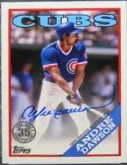 Andre Dawson #88BA-AD Baseball Cards 2023 Topps Silver Pack 1988 35th Anniversary Autographs