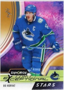 Bo Horvat #ES-BH Hockey Cards 2021 Upper Deck Synergy Exceptional Stars