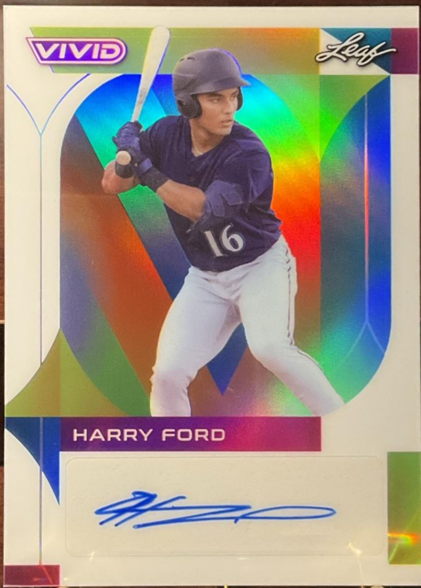 Harry Ford #BA-HF1 2022 Leaf Vivid Autograph Baseball