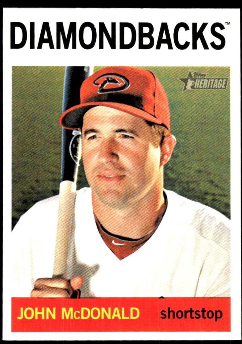 John McDonald #332 2013 Topps Heritage Baseball