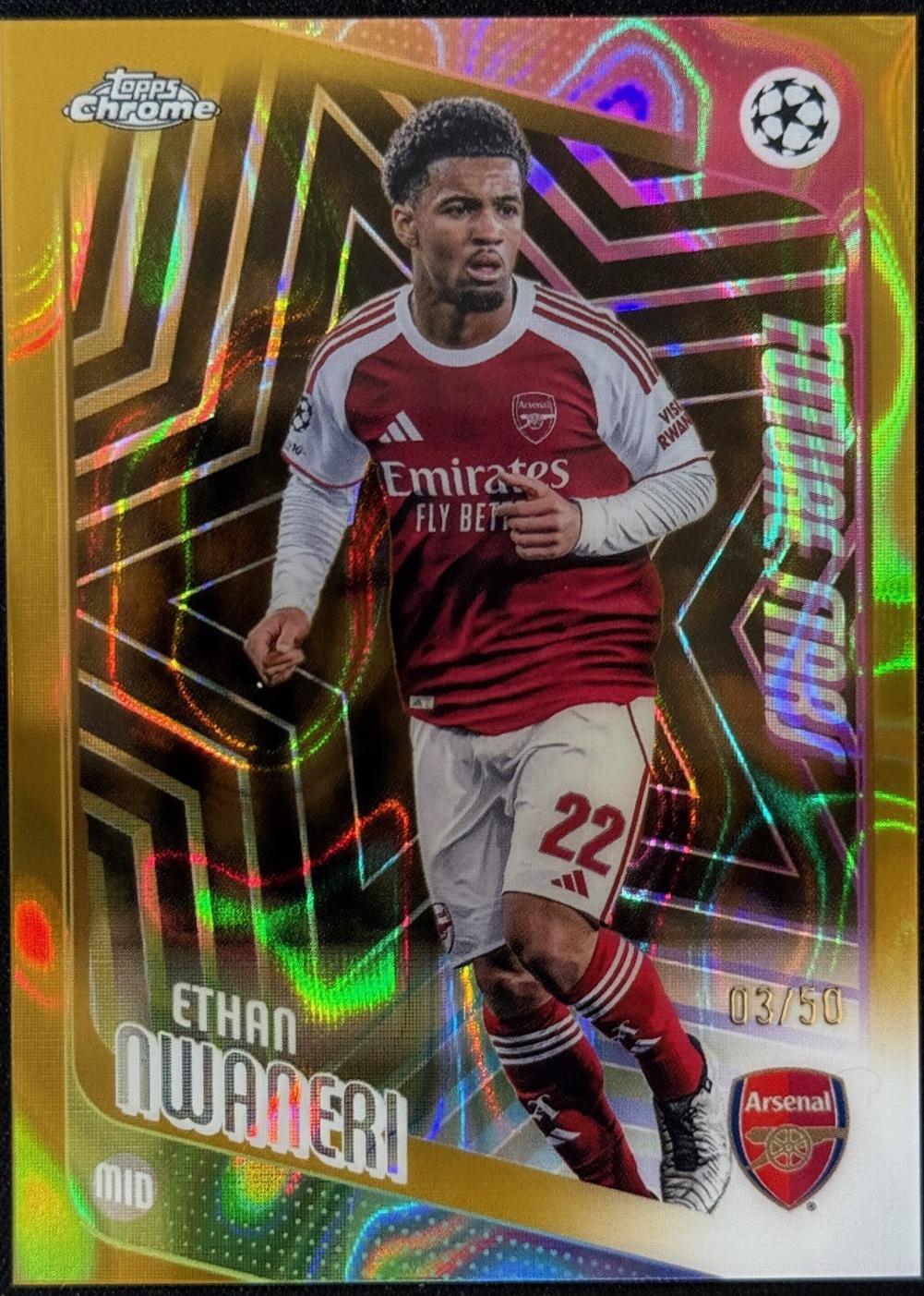 Ethan Nwaneri [Gold Lava Refractor] #21