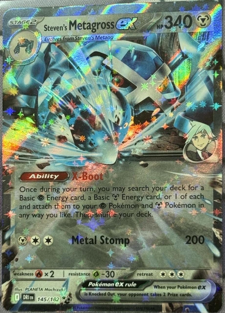 Steven's Metagross ex #145 Pokemon Destined Rivals