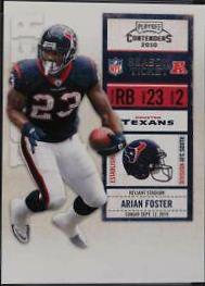 Arian Foster #38 Football Cards 2010 Playoff Contenders