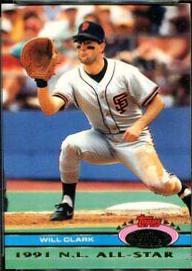 Will Clark #28 Baseball Cards 1992 Stadium Club Skydome