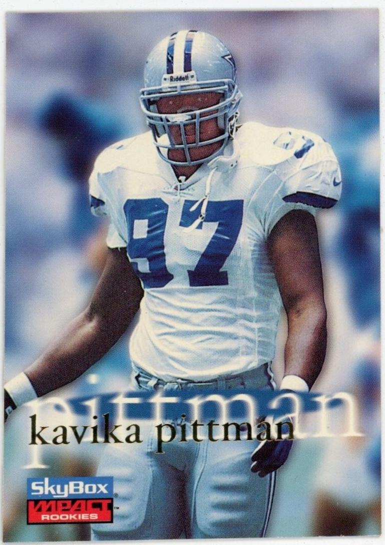 Kavika Pittman #17 Football Cards 1996 Skybox Impact Rookies