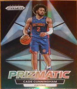Cade Cunningham #8 Basketball Cards 2022 Panini Prizm Prizmatic