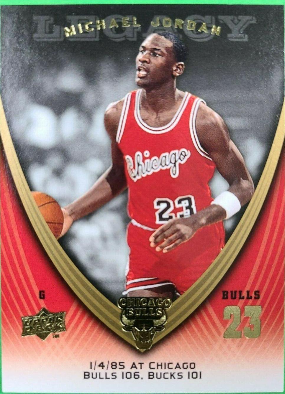 Michael Jordan #33 Basketball Cards 2008 Upper Deck Jordan Legacy