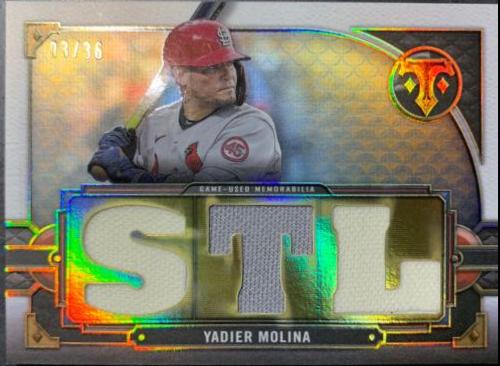 Yadier Molina #TTR-YM2 2022 Topps Triple Threads Baseball Relics