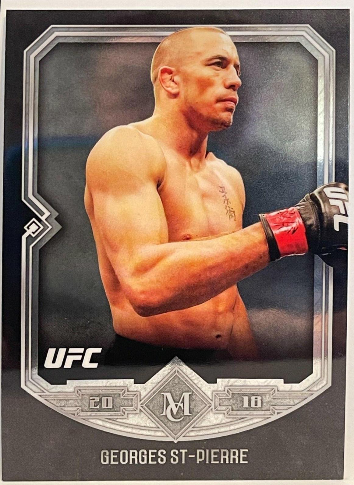 Georges St Pierre #UFCM-GSP Ufc Cards 2018 Topps UFC Chrome Museum Collection