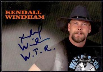 Kendall Windham Wrestling Cards 1999 Topps WCW Embossed Autographs