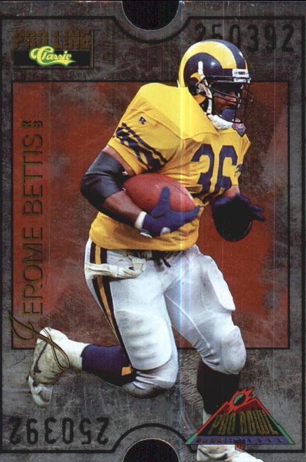 Jerome Bettis #PB-30 Football Cards 1995 Pro Line Pro Bowl