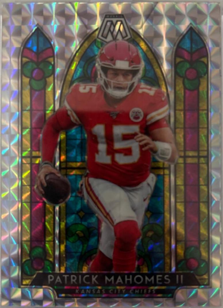Patrick Mahomes II #SG1 Football Cards 2020 Panini Mosaic Stained Glass