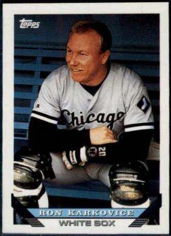 Ron Karkovice #286 Baseball Cards 1993 Topps