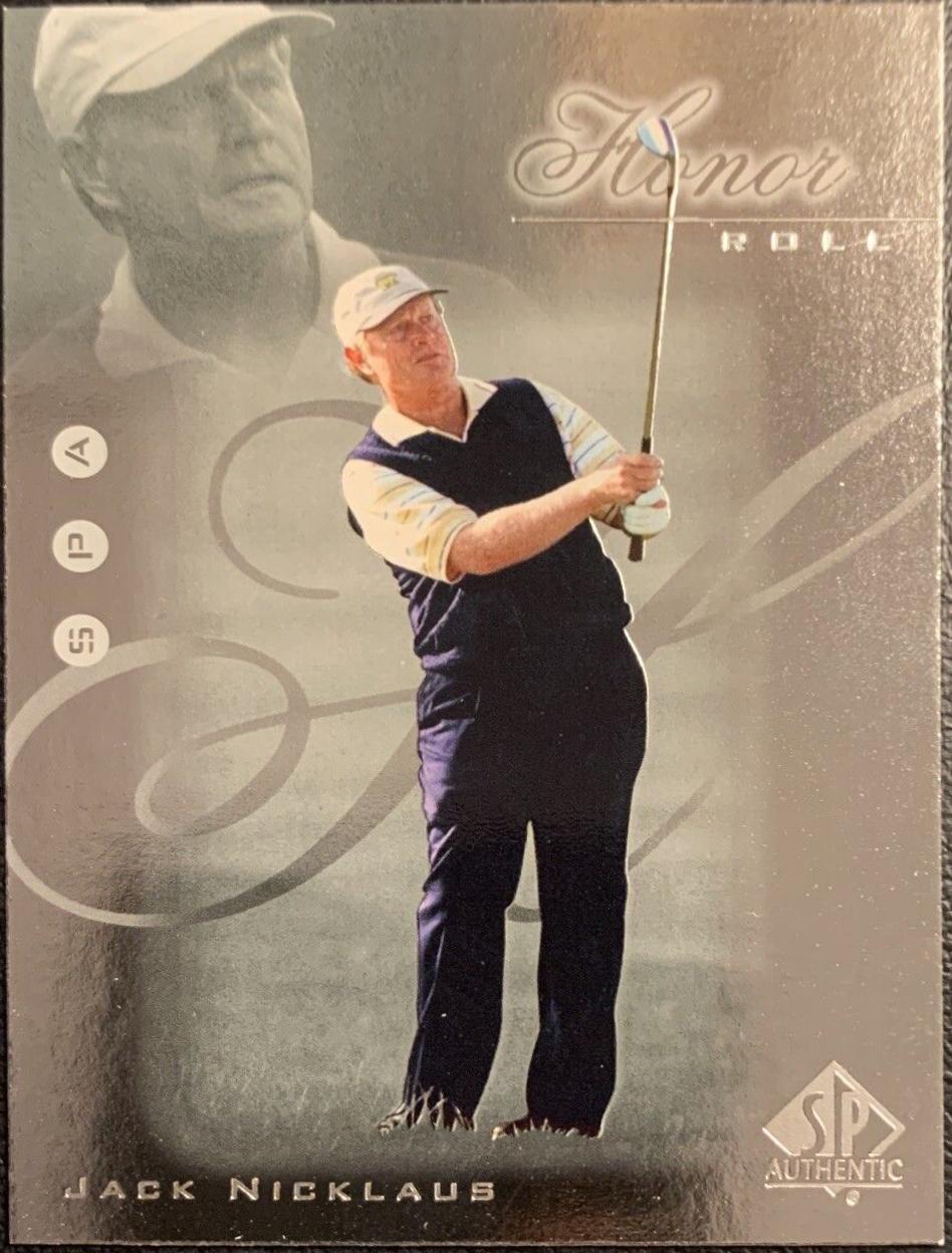 Jack Nicklaus #HR13 Golf Cards 2001 SP Authentic Honor Roll