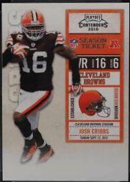 Josh Cribbs #23 Football Cards 2010 Playoff Contenders