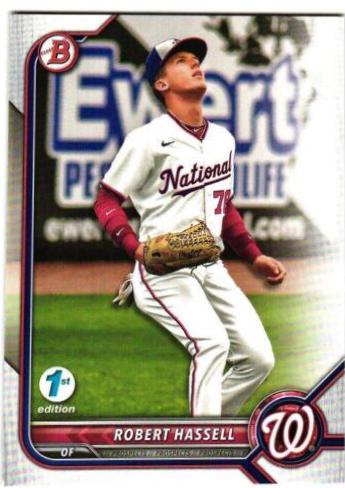 Robert Hassell #BD-169 2022 Bowman Draft 1st Edition Baseball