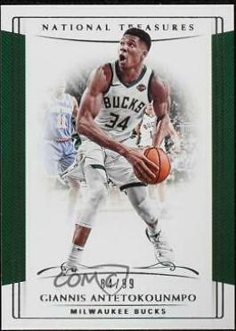 Giannis Antetokounmpo #5 Basketball Cards 2018 Panini National Treasures