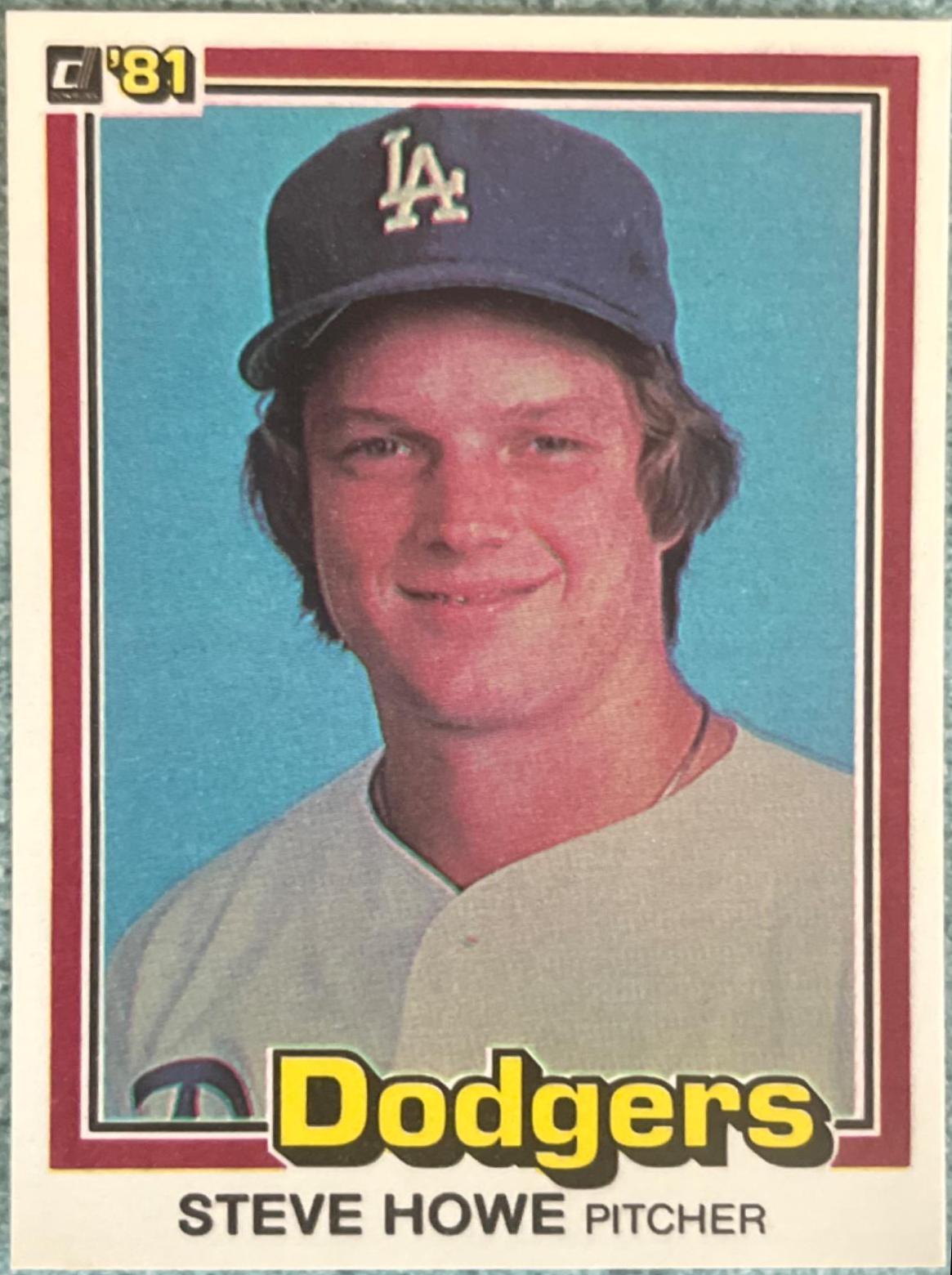 Steve Howe #511 Baseball Cards 1981 Donruss