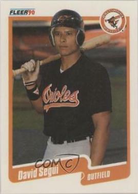 David Segui #U-69 Baseball Cards 1990 Fleer Update