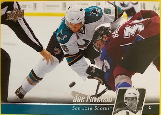 Joe Pavelski #36 Hockey Cards 2010 Upper Deck