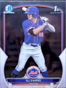 AJ Ewing #BDC-152 Baseball Cards 2023 Bowman Draft Chrome