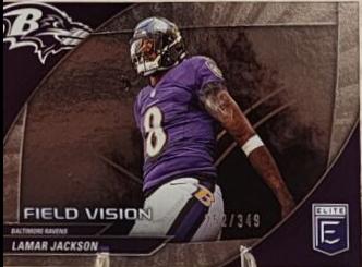 Lamar Jackson #2 Football Cards 2024 Panini Donruss Elite Field Vision