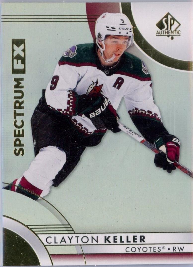 Clayton Keller #S-39 2023-24 SP Authentic Hockey Spectrum FX