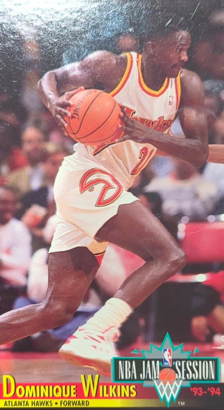 Dominique Wilkins #8 Basketball Cards 1993 Fleer Jam Session