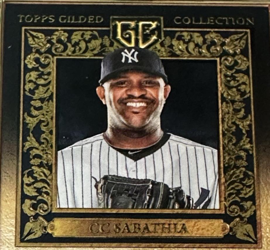CC Sabathia #HAFA-CC 2025 Topps Gilded Collection Gold Framed Hall Of Fame Autograph Baseball