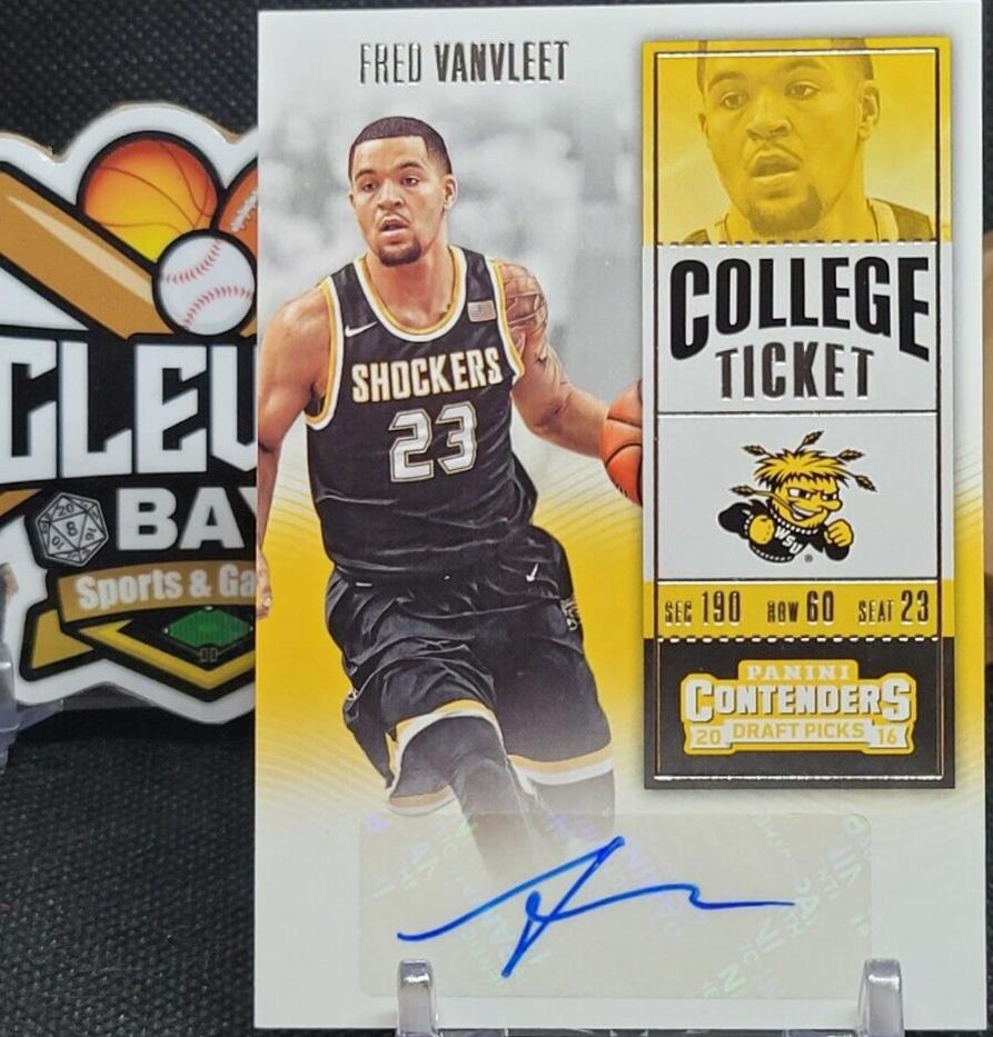 Fred VanVleet #144 Basketball Cards 2016 Panini Contenders Draft Picks College Ticket Autograph