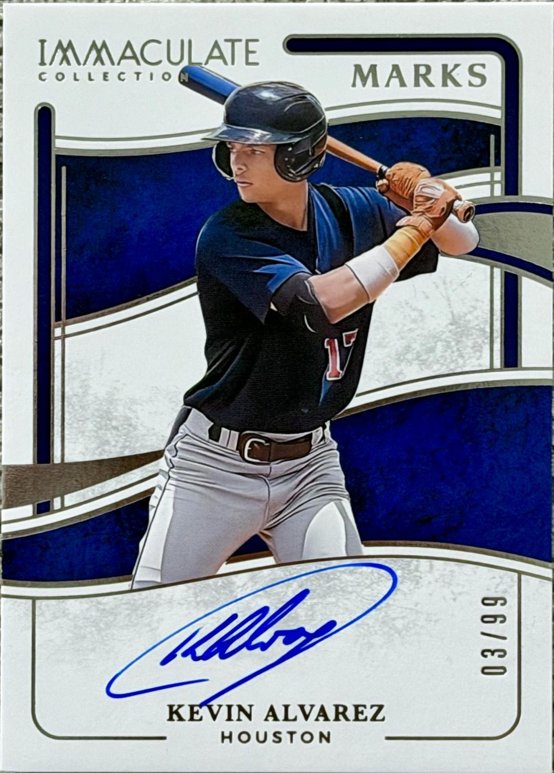 Kevin Alvarez #26 2026 Panini Immaculate Marks Baseball