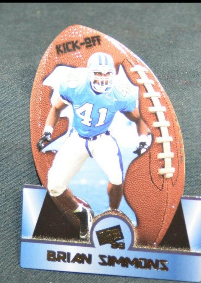 Brian Simmons #10 Football Cards 1998 Press Pass