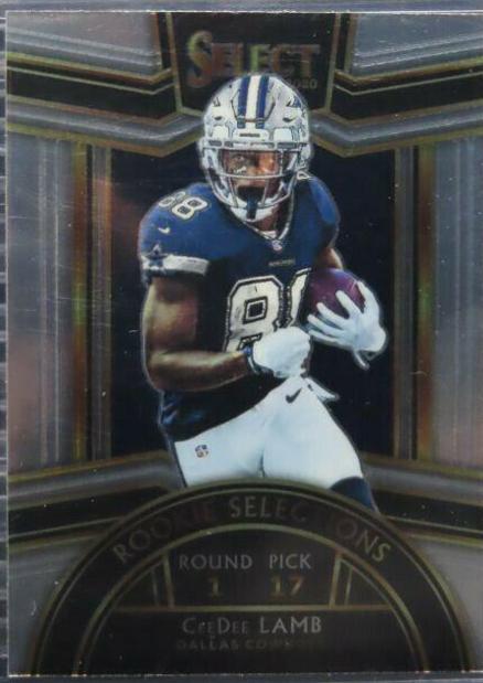CeeDee Lamb Football Cards 2020 Panini Select Rookie Selections