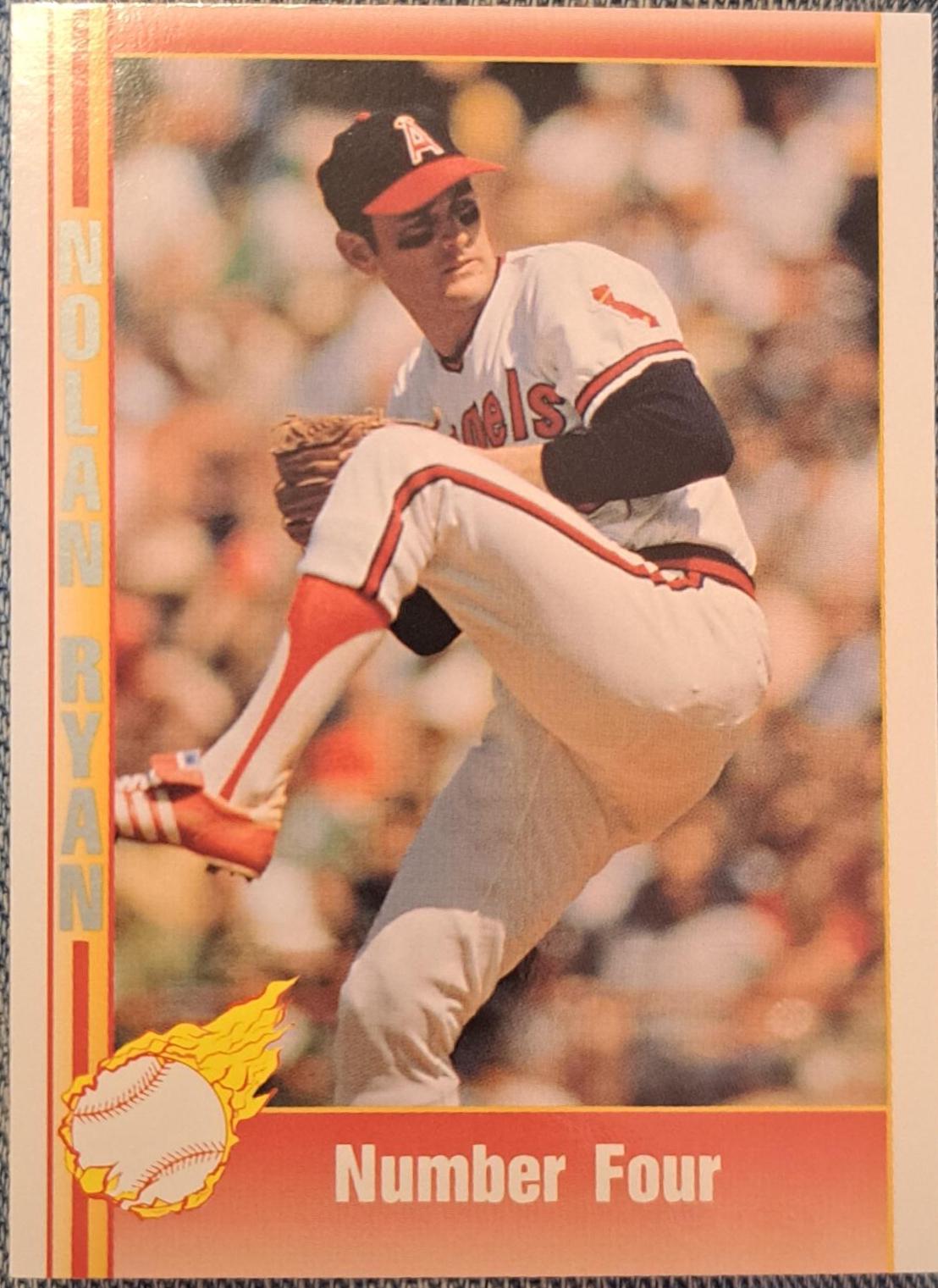Number Four #138 Baseball Cards 1991 Pacific Nolan Ryan