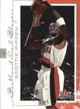 Scottie Pippen #15 Basketball Cards 2000 Fleer Genuine
